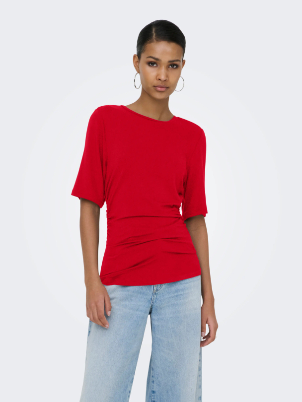 ONLFELINA S/S RUCHING TOP JRS - Image 3