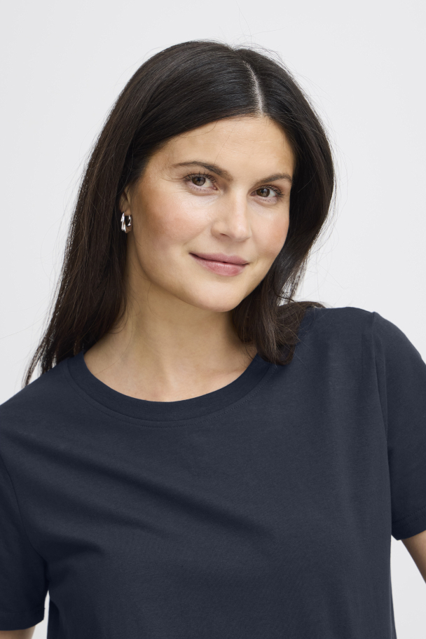 FRzashoulder T-skjorte Bomull Marine - Image 4