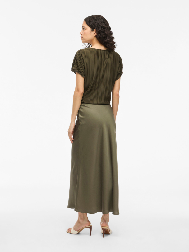 VIELLETTE HW MIDI SKIRT - NOOS Dusty Olive - Image 2