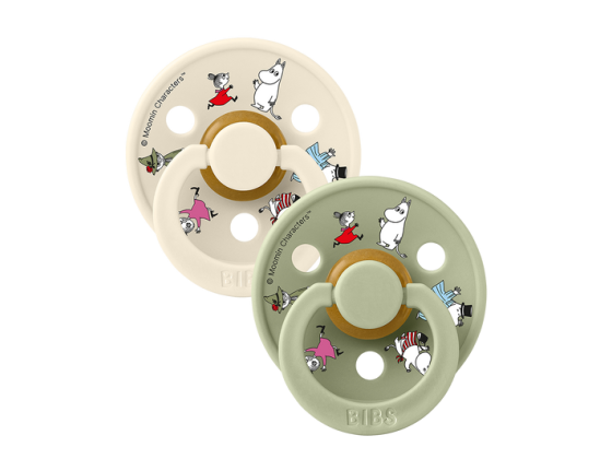 BIBS Colour str. 2 (6-18 mnd) - Naturgummi -  2 Pack