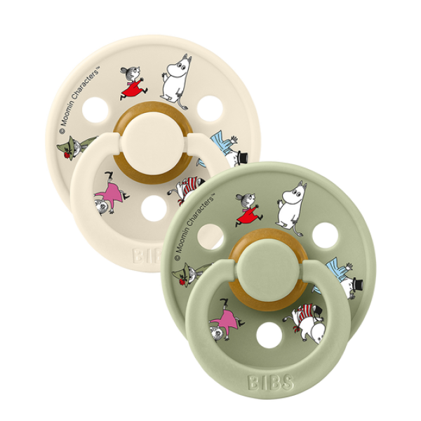 BIBS Colour str. 2 (6-18 mnd) - Naturgummi -  2 Pack