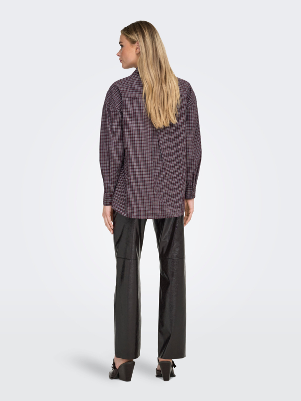 ONLFENNA L/S OVERSIZE CHECK SHIRT WVN - Image 2