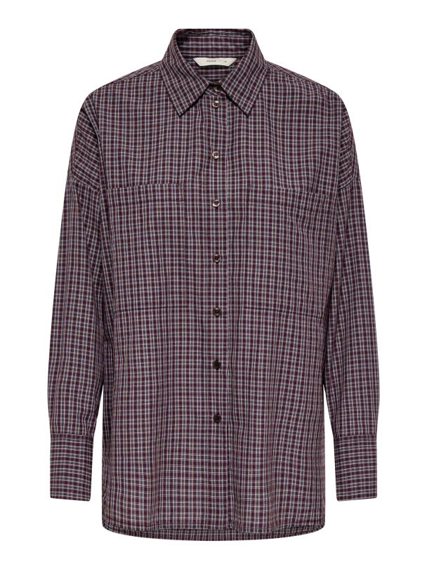 ONLFENNA L/S OVERSIZE CHECK SHIRT WVN - Image 1