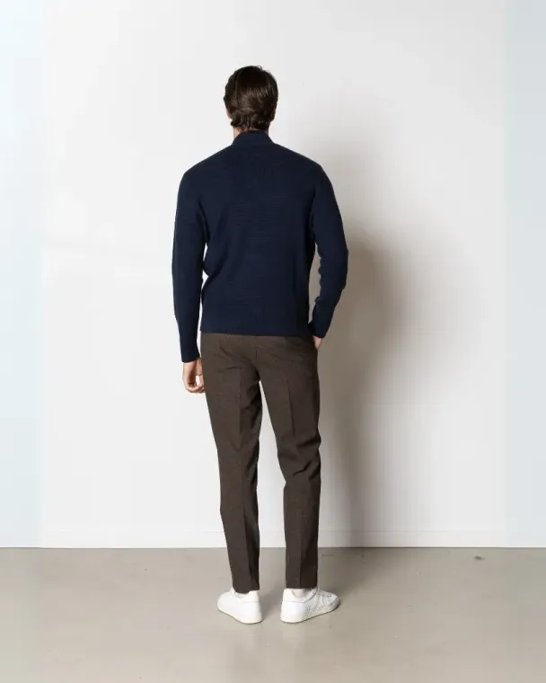 Oscar half zip knit, svart - Image 3