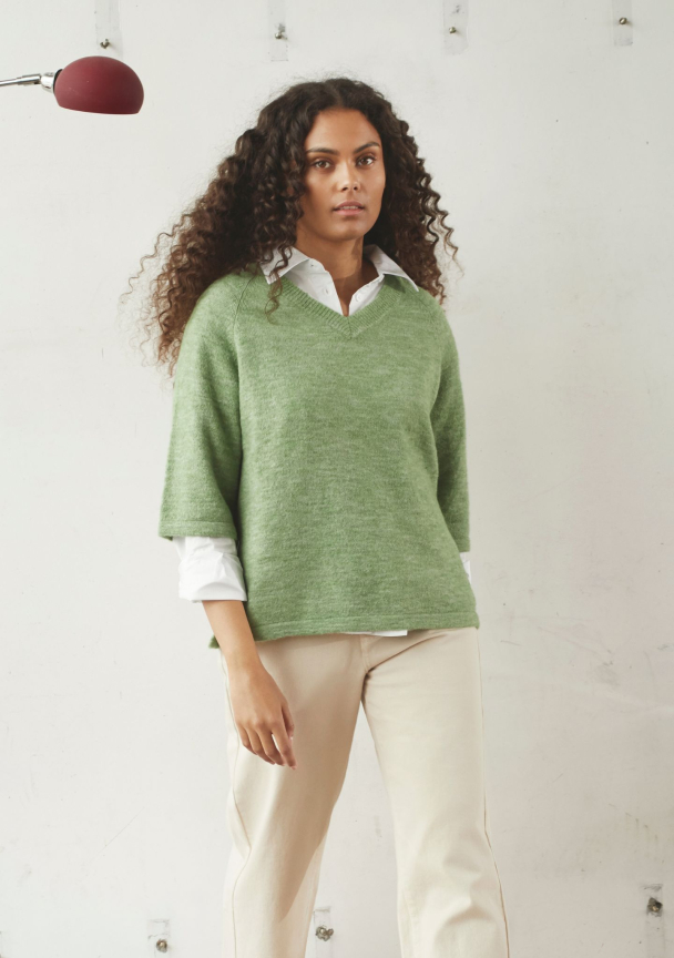 Anna s/s V-Neck Pullover - Image 2