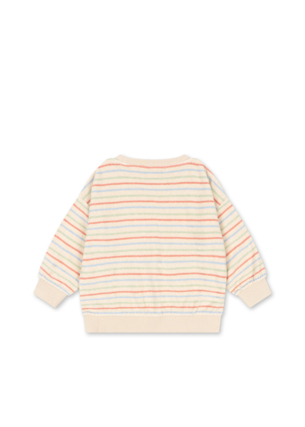 Itty Rib Sweat Shirt - Confetti Stripe - Image 2