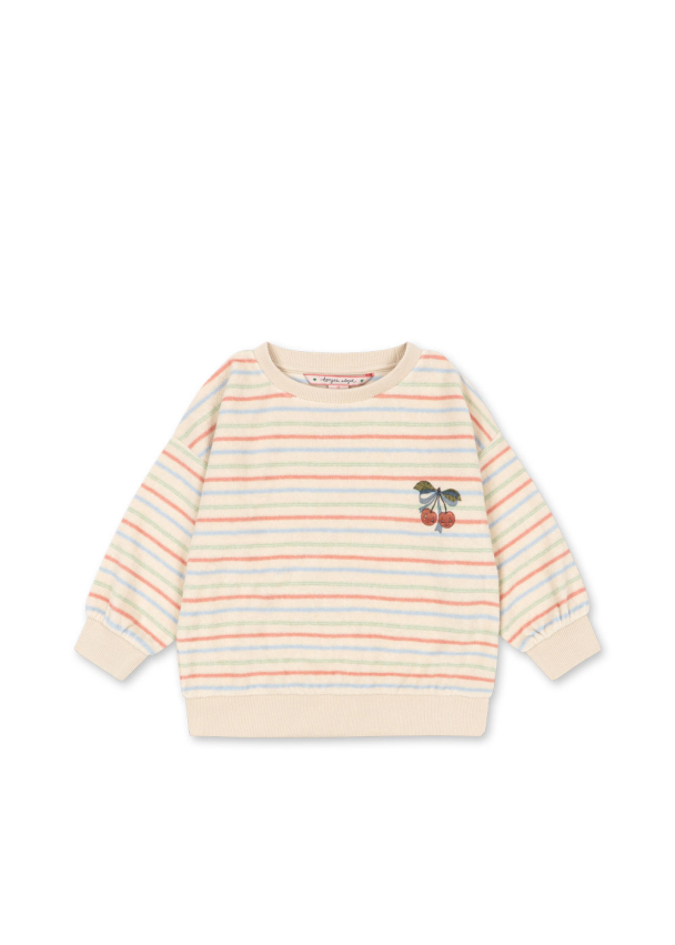 Itty Rib Sweat Shirt - Confetti Stripe - Image 1