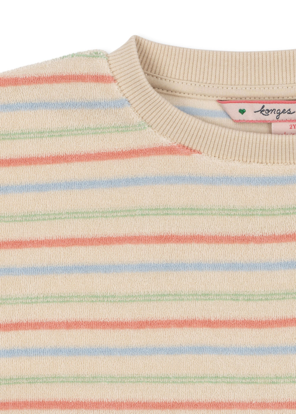 Itty Rib Sweat Shirt - Confetti Stripe - Image 3