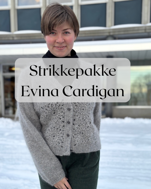 Strikkepakke - Evina Cardigan - Burgunder - Image 1
