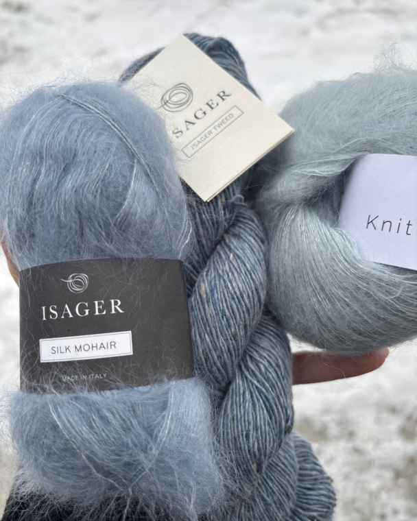 Strikkepakke - Evina Cardigan - Blå - Image 4