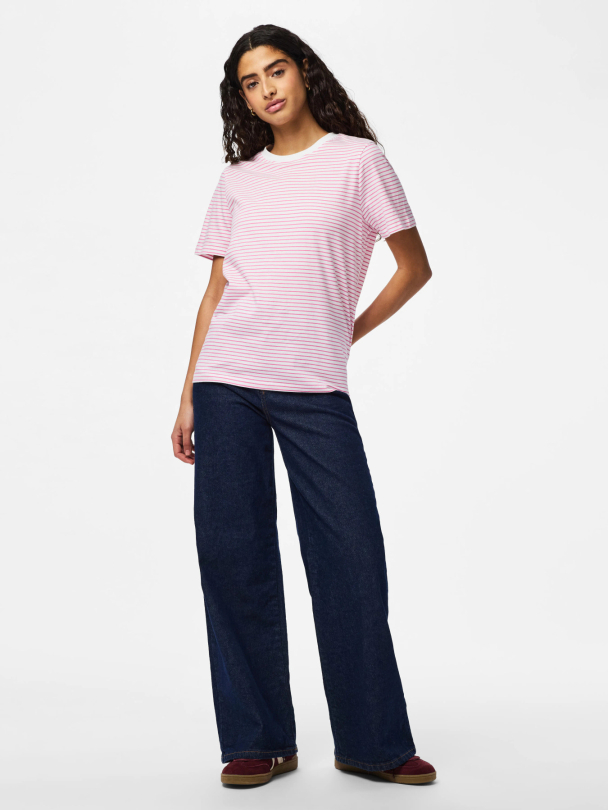 PCRIA SS TEE STRIPES JRS NOOS BC - Image 3