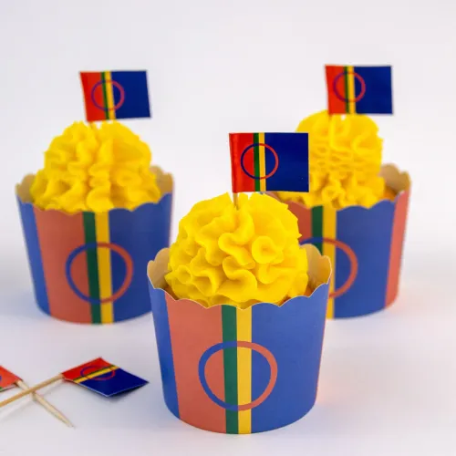 Muffinsform Papp Sameflagg 20 stk