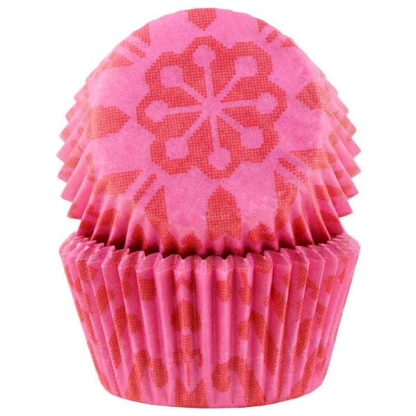 Muffinsform STD Folklore Rosa, 50 stk