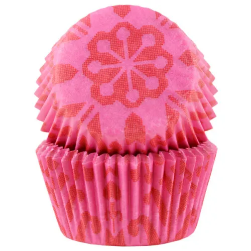 Muffinsform STD Folklore Rosa, 50 stk