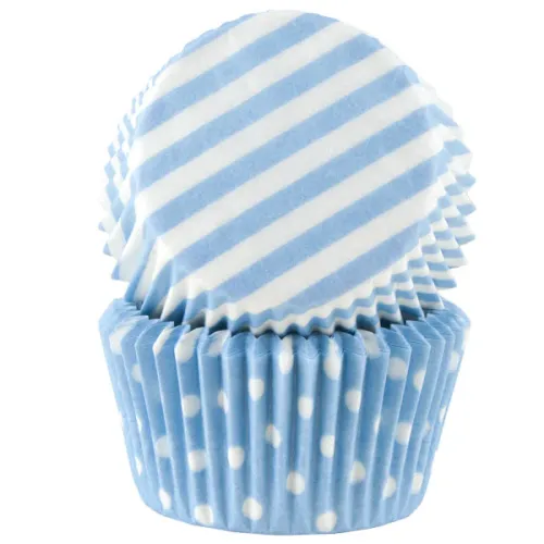 Muffinsform STD Blå pastell ass, 50 stk