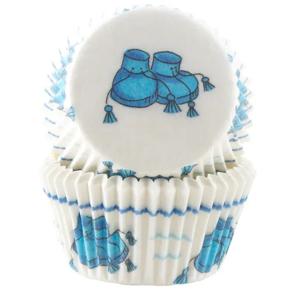 Muffinsform STD Babysko Blå, 50 stk