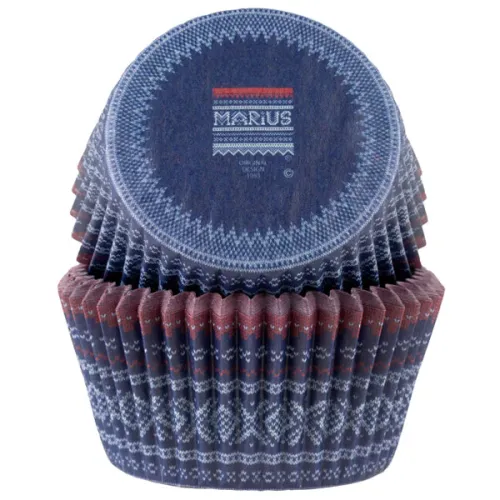 Muffinsform STD Marius Blå, 50 stk