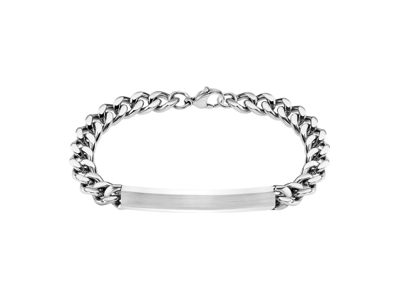 Armb&aring;nd i st&aring;l med graveringsfelt