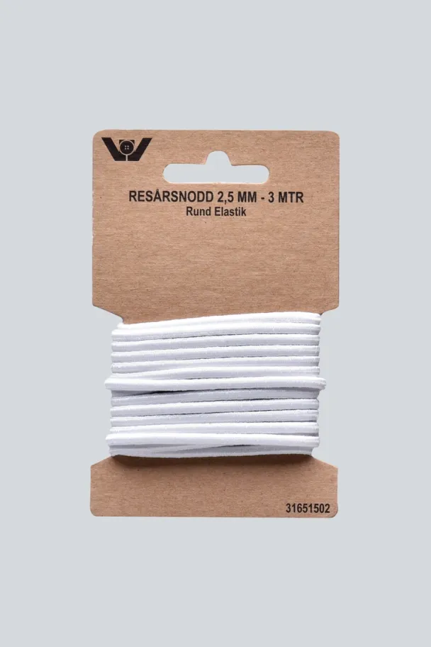 Strikk Rund 2,5mm - 3 meter - hvit