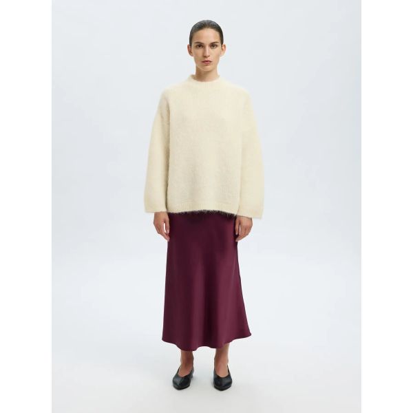 Gabriella Knit New O-Neck - Birch