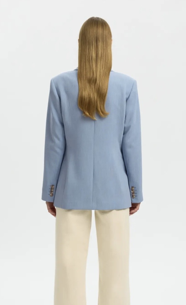 Rita Classic Blazer - Dusty Blue  - Image 2