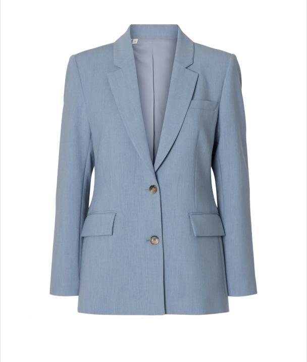 Rita Classic Blazer - Dusty Blue  - Image 3