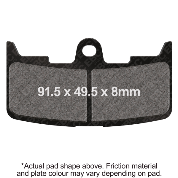 Double-H sintered brake pad set