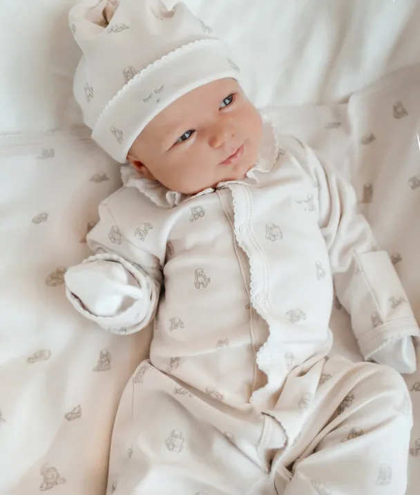 Snuggle Bunny Marley Ruffled Footie - Pink - Image 2