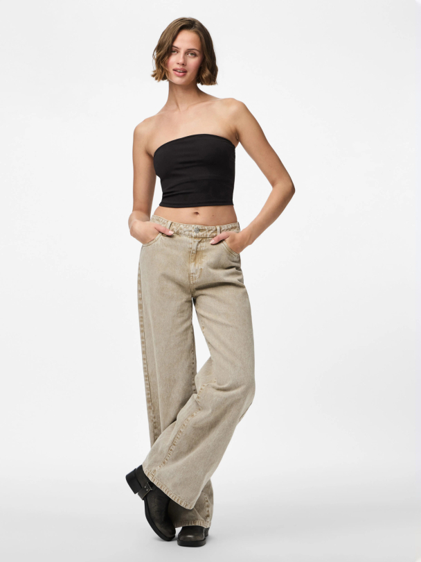 PCFAY MW WIDE DENIM JEANS - Image 4