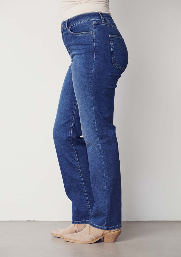 Lido Straight Long Jeans - 633 Basic Denim  - Image 3