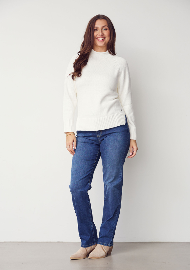Lido Straight Long Jeans - 633 Basic Denim  - Image 4
