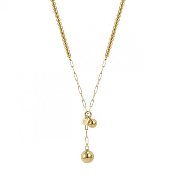 Brea Bead Necklace Gold