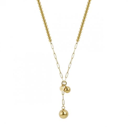 Brea Bead Necklace Gold