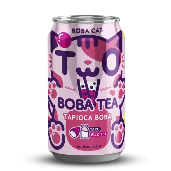 BOBA CAT BOBA TEA TARO MILK TEA 320ml 