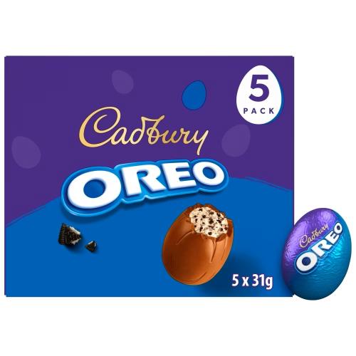CADBURY CHOCOLATE OREO EGGS 5 PACK 155g