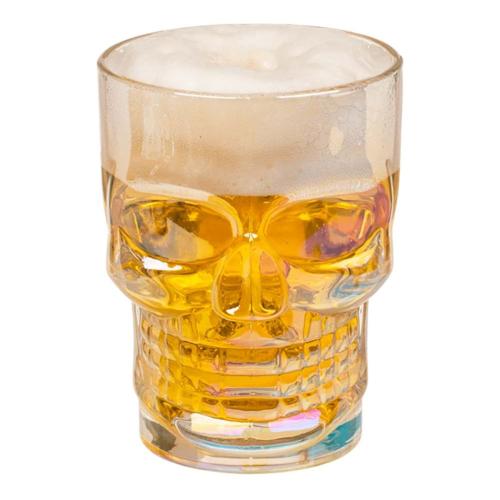 Ølglass Hodeskalle Fargeskimrende