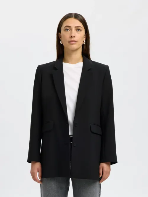 Rita Relaxed Blazer Black