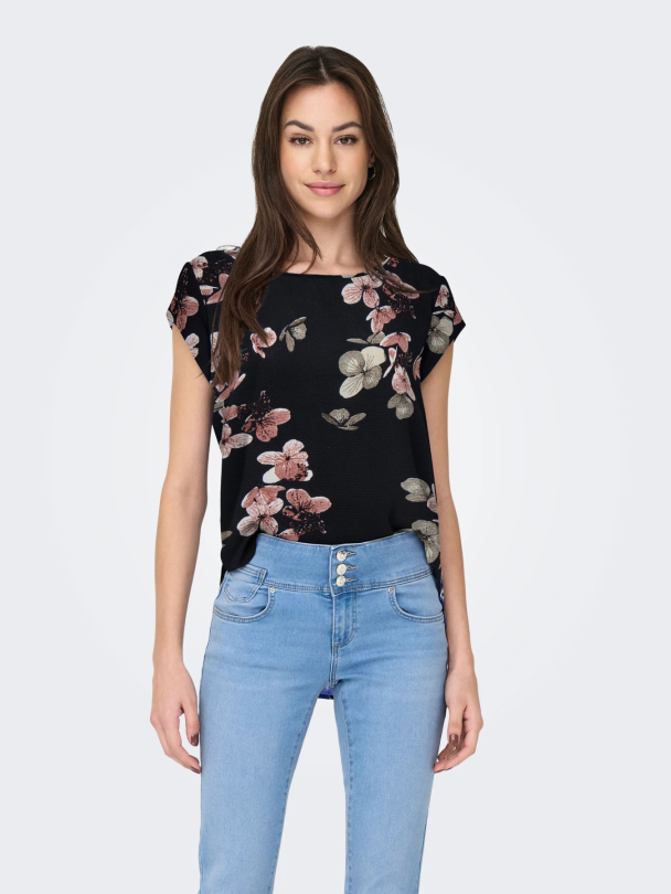 ONLVIC S/S AOP TOP NOOS WVN - Image 4
