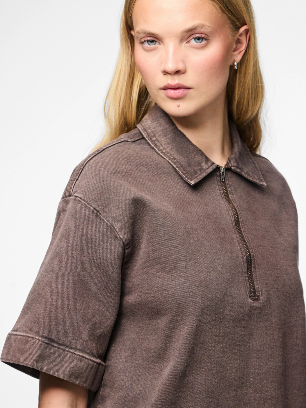 PCSELMA 3/4 ZIP DENIM DRESS D2D FSY - Image 4