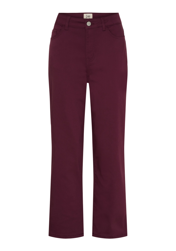  Isay Straight Pant Kort - wine - Image 1