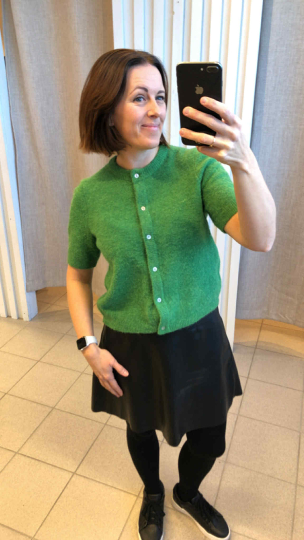 OBJAgate cardigan, grønn - Image 1