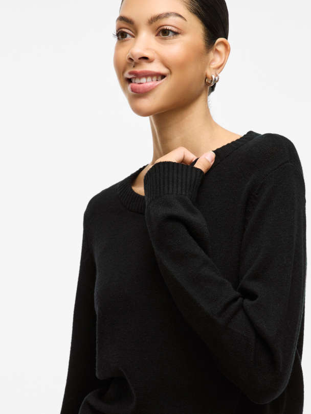 VIRIL O-NECK L/S KNIT TOP - NOOS - Image 6