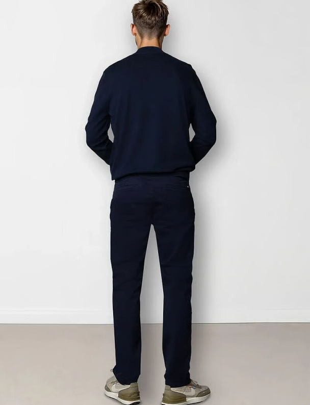 Claude half zip genser, blå - Image 2