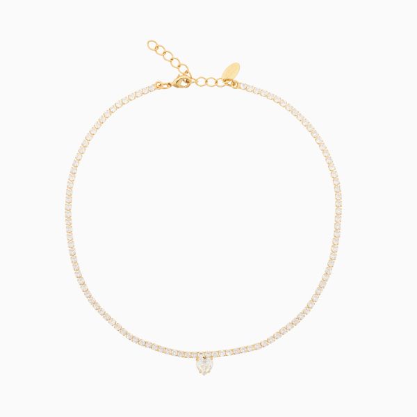 Love Edit Necklace - Gold/Crystal 