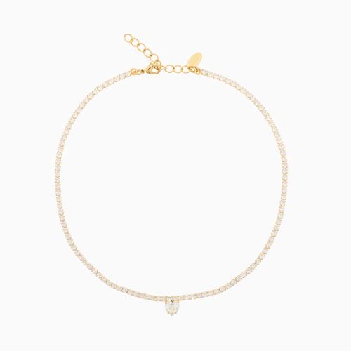Love Edit Necklace - Gold/Crystal 