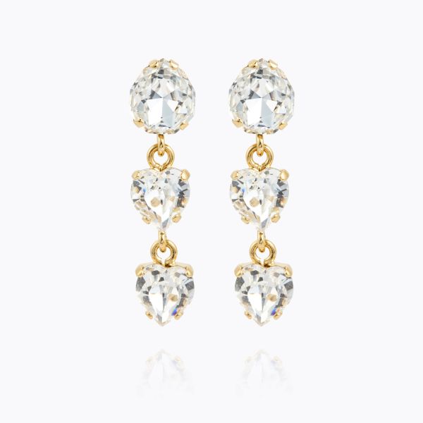 Love Edit Earrings - Gold/Crystal 
