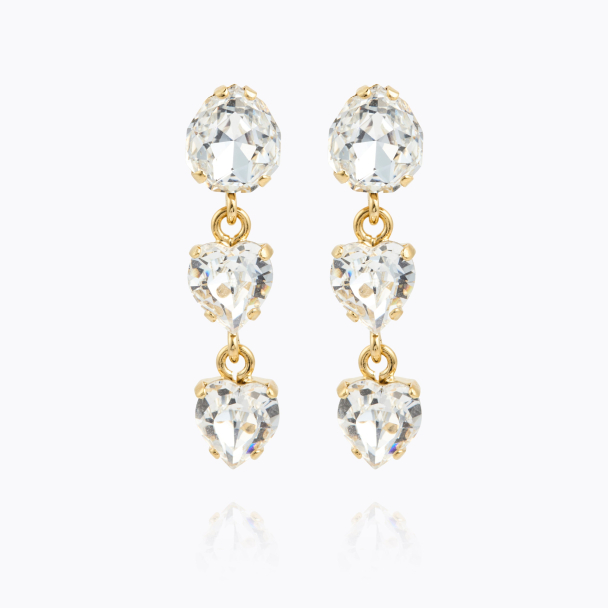 Love Edit Earrings - Gold/Crystal  - Image 1