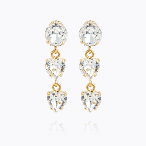 Love Edit Earrings - Gold/Crystal 