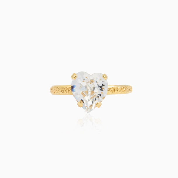 Heart Ring - Gold/Crystal  - Image 1