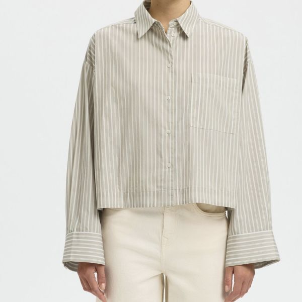 Astha Cropped Shirt Pure